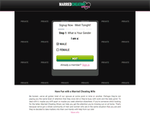 Tablet Screenshot of marriedcheatingwives.com